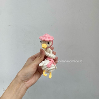 [Crochet-Ảnh thật] Móc khóa vịt cổ dài đan móc thủ công bằng len