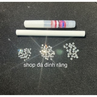 Sỉ 20 Viên ĐÁ ĐÍNH RĂNG nhiều size tặng keo dán và bút