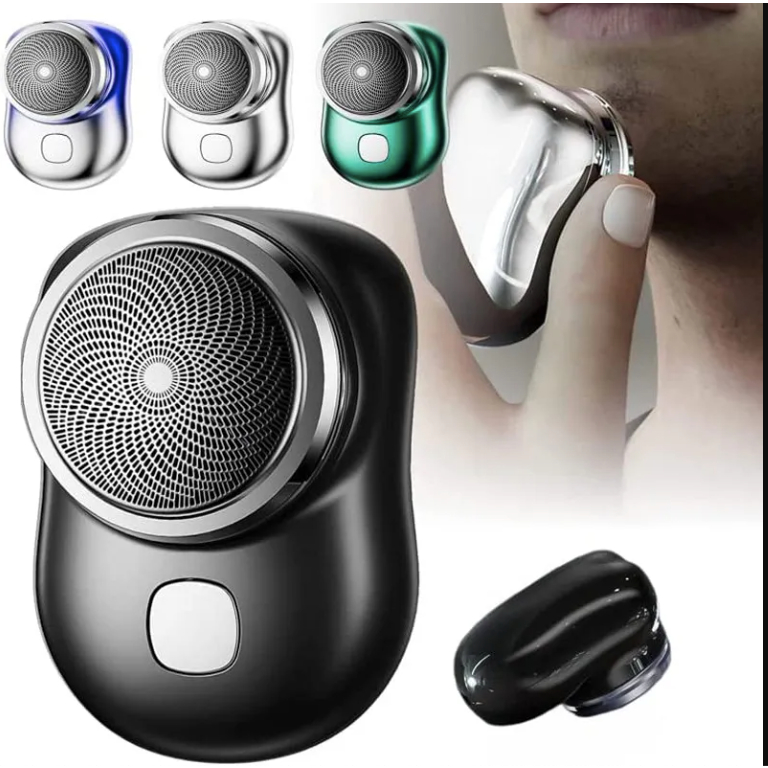 [HOT 2024] Máy cạo râu mini 6 lưỡi kép tự mài, dao cạo râu điện chống nước IPX7 nhỏ gọn bỏ túi