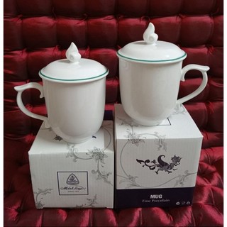 Ly sứ Minh Long có nắp dung tích 0.3L - ly sứ minh long có nắp 300ml
