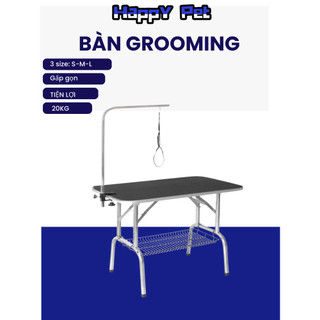 Bàn grooming cắt tỉa chó mèo- bàn grooming- bàn chữ nhật 3 size- bàn cắt tỉa gấp gọn- bàn cắt tỉa