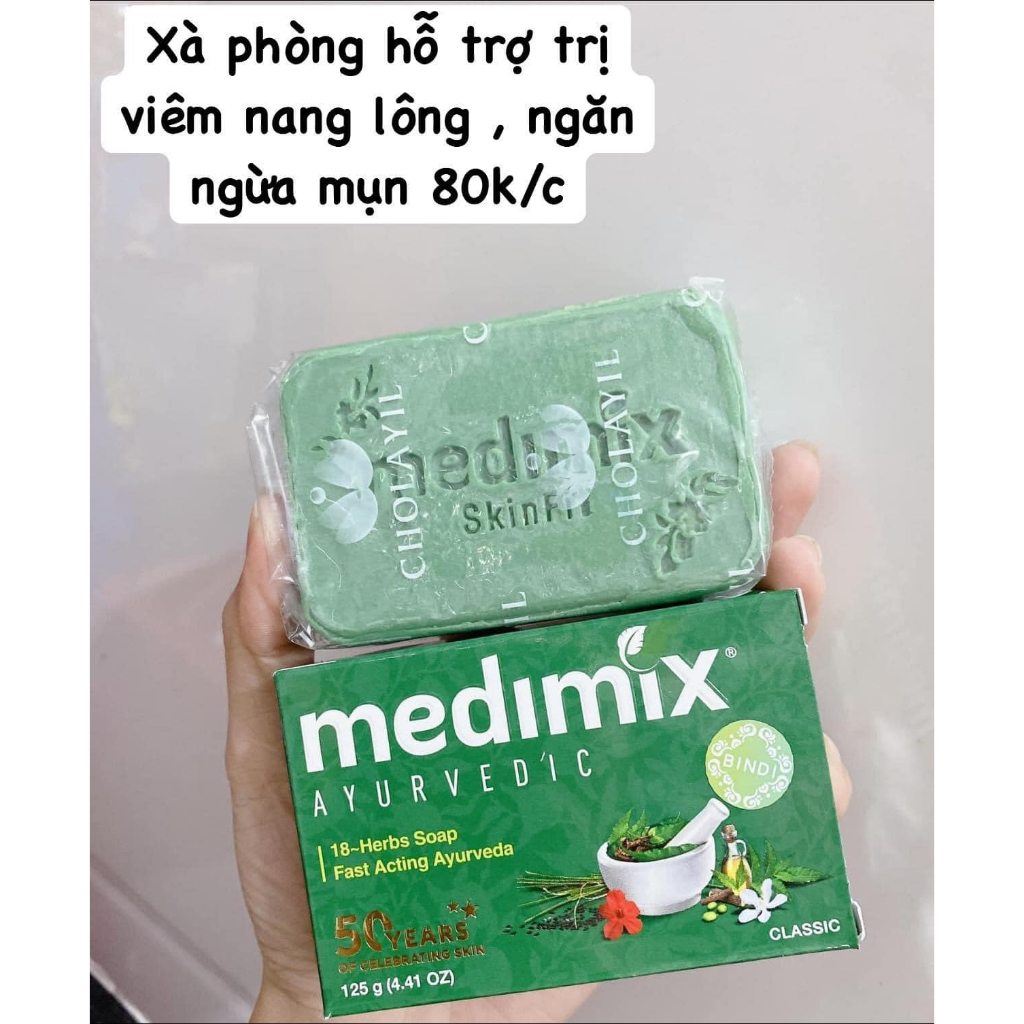 Xà Phòng Medimix 18 Loại Thảo dược Ayurveda Tác Động Nhanh 125g