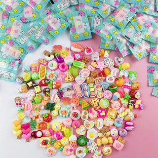  Mô hình chai nước, đồ ăn, trái cây mini - Tổng hợp các mẫu charm slime, đồ handmade DIY