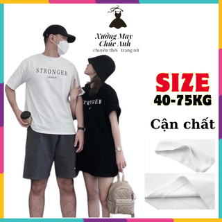 Áo Thun Nữ, Áo Phông nữ , áo đôi nam nữ chất cotton khô 3158 mềm thoáng mát, dáng unisex form rộng-xuongmaypijamachucanh