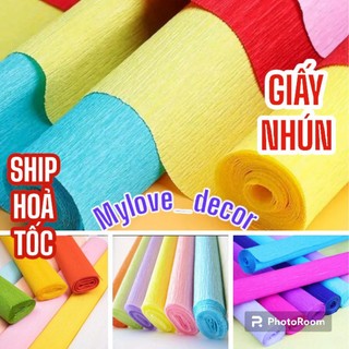Giấy nhún , giấy nhún làm hoa , giấy làm hoa , giấy nhún làm hoa hồng ,khổ 50cm*2.5.