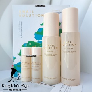 Bộ Dưỡng Da Nature Republic Snail Solution Set