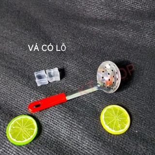 Vá múc thạch, trân châu can nhựa
