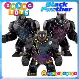 Đồ chơi Xếp hình chiến binh báo đen Black Panther Bigfigures Minifigures Bigfigures PRCK GD174 GD175 GD176