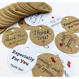 50 tag thank you - kraft