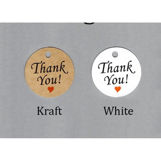 50 Tag Thank You - kraft