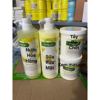Sữa rửa mặt hoa cúc chai 1000ml chăm sóc da mặt trong spa, thẩm mỹ viện