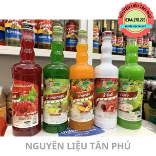 Siro Ding Fong dingfong Thái Lan hương Đào, vải, dâu, chanh dây, bạc hà, ổi...