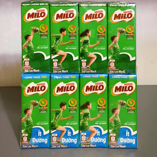 Lốc 4 hộp sữa milo lúa mạch 110ml/180ml