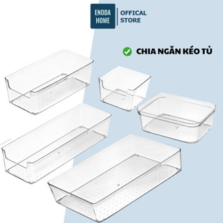 Khay Đựng Đồ ENODA HOME Trong Suốt, Khay Chia Ngăn Kéo Tủ Để Bàn Sang Trọng Cao Cấp Đựng Đồ Đa Năng P003