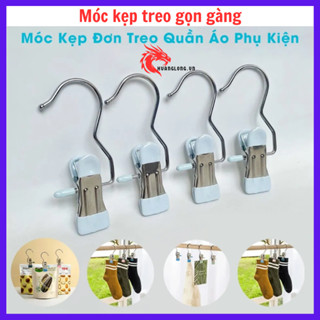 10 Cái Móc Đơn Treo Quần Áo, Móc Đơn Kẹp Quần Áo, Móc Đơn Inox, Móc Đơn Treo Đồ, Móc Treo Quần Áo INOX