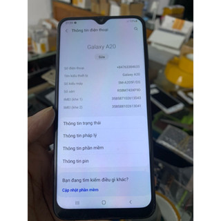 điện thoại samsung galaxy A20 ram 3 32g pin 4000mah sạc nhanh
