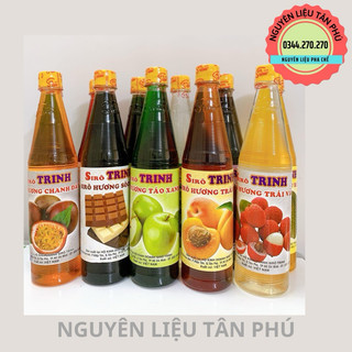 Siro Trinh đào, vải, dâu, mãng cầu… đủ hương - chai 600ml