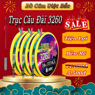  Trục Câu Đài Buộc Sẵn 3260 Dây Câu Cá Tàng Hình Cao Cấp Cước Trục Siêu Bền 