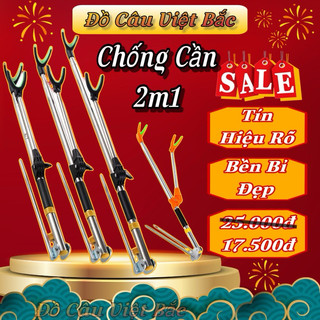 Chống cần câu cá Gác cần câu đơn đài Ultra và INOX dài 2m1 2m4 thu gọn tiện lợi hàng cao cấp Đồ Câu Việt Bắc