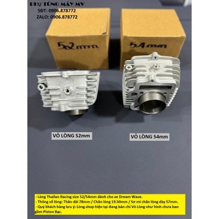 Lòng Thailan Racing 52/54mm dành cho xe Dream Wave