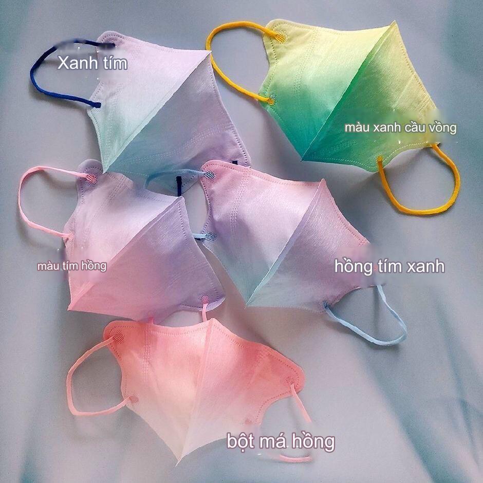 Combo 50 Khẩu Trang 3d pastel omber Mask Loang Màu Hồng Tím Hot Nhất 2024