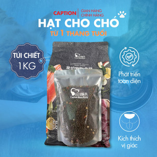Caption Hạt Thức Ăn Dành Cho Cún Siêu Dinh Dưỡng- Túi Chiết 1kg.