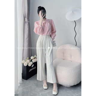 271 quần vải suông nấm 1 cúc