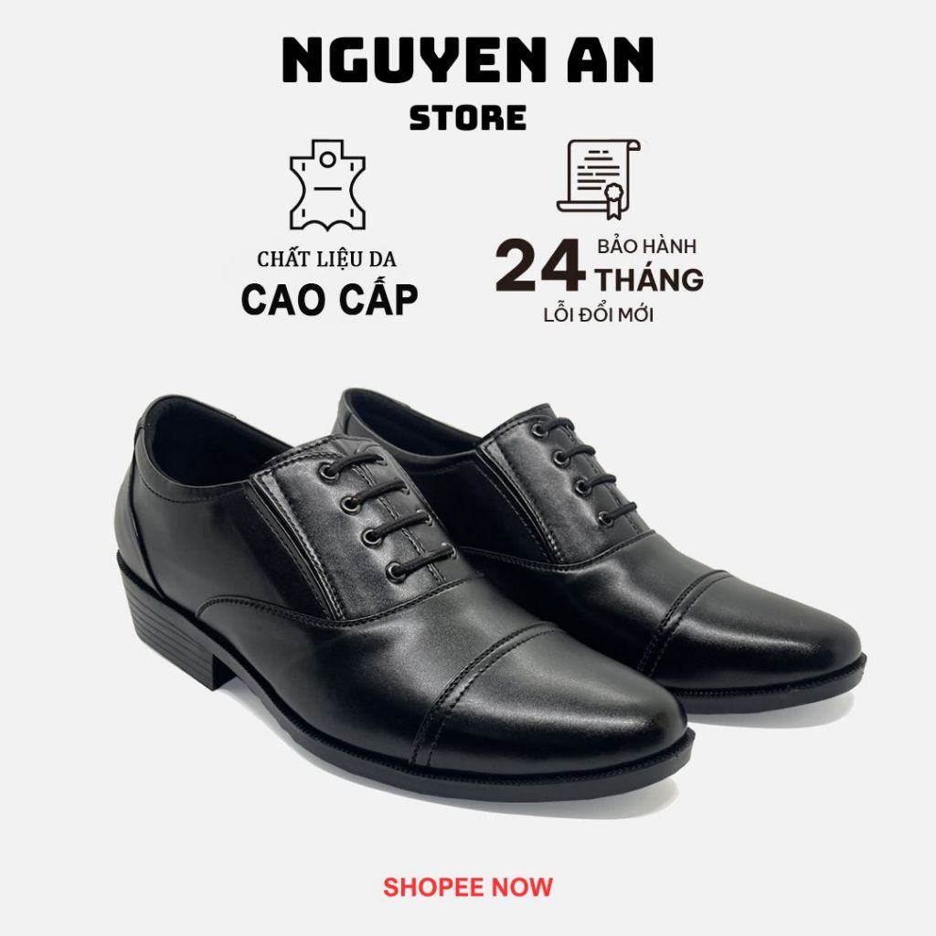 Giày tây nam công sở G0204 giả dây chất liệu da cao cấp,đế cao su khâu 2 lớp chắc chắn BH6T.