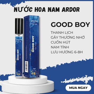 Nước Hoa Nam ARDOR Good Boy Bad Boy Tinh Dầu Thơm Body Nam Tính, Lịch Lãm, Lôi Cuốn Chai Xịt 10ml