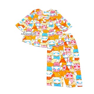 [ Bé Gái Dài: Dưới 13kg]  ĐỒ BỘ TOLE/LANH 2 DA LOẠI 1 MỀM MỊN MÁT TAY DÀI QUẦN DÀI BÉ GÁI - NHÀ AN KIDS