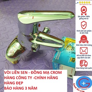 Vòi sen liền vòi chậu đồng loại nặng, vòi liền sen nóng lạnh| vòi lavabo| vòi rửa mặt