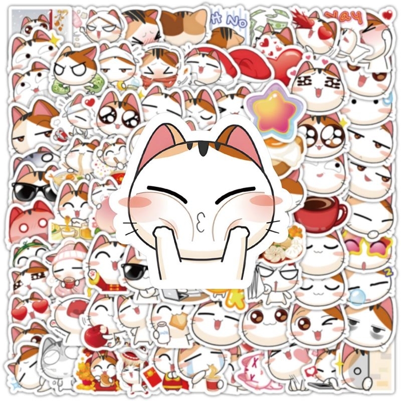 Set 50/100 miếng sticker hình dán chống nước