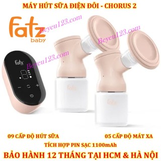 Máy hút sữa điện đôi Chorus 2 Fazt có pin sạc Fatzbaby - Fatz FB1182MX