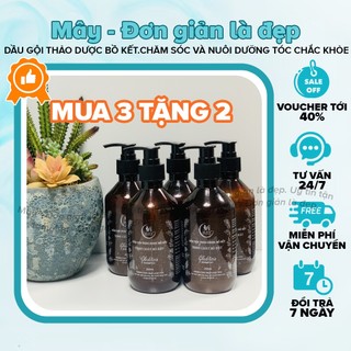 MUA 3 TẶNG 2.Dầu gội thảo dược bồ kết thuần chay, Dầu gội thiên nhiên chống rụng kích thích mọc tóc nhanh dài