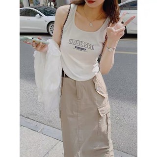  Áo Ba lỗ nữ cổ vuông vạt bầu in hình ALICE,Áo thun sát nách nữ mùa hè vải BORIP CHÍNH PHẨM CAO CẤP 