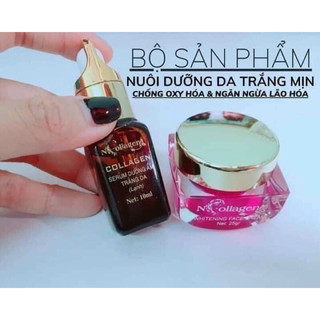 COMBO FACE tím mụn +Serum đen 10ml ncollagen