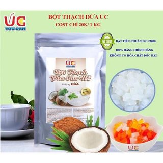 Bột thạch pha sẵn ( vị đào, dừa ) gói 500g