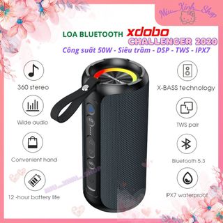 ★chính hãng★ loa bluetooth xdobo challenger 2020 50w siêu trầm hay hơn tronsmart t7 lite, t6 plus - ipx7 - led rgb
