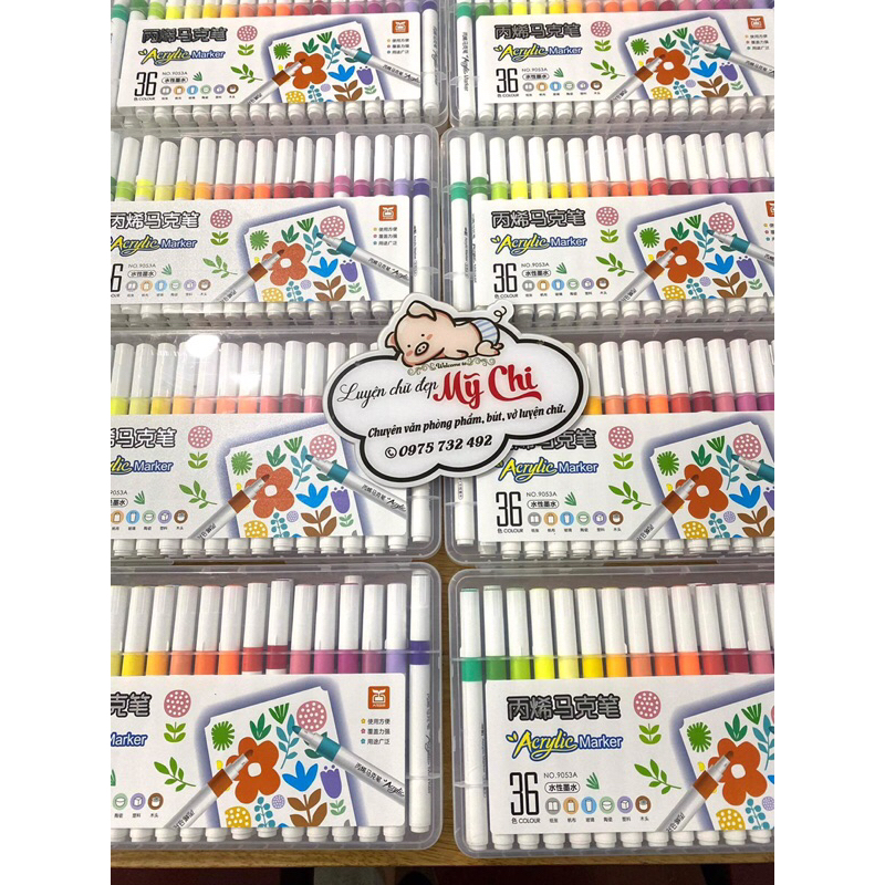 Bút màu acrylic marker 36 màu