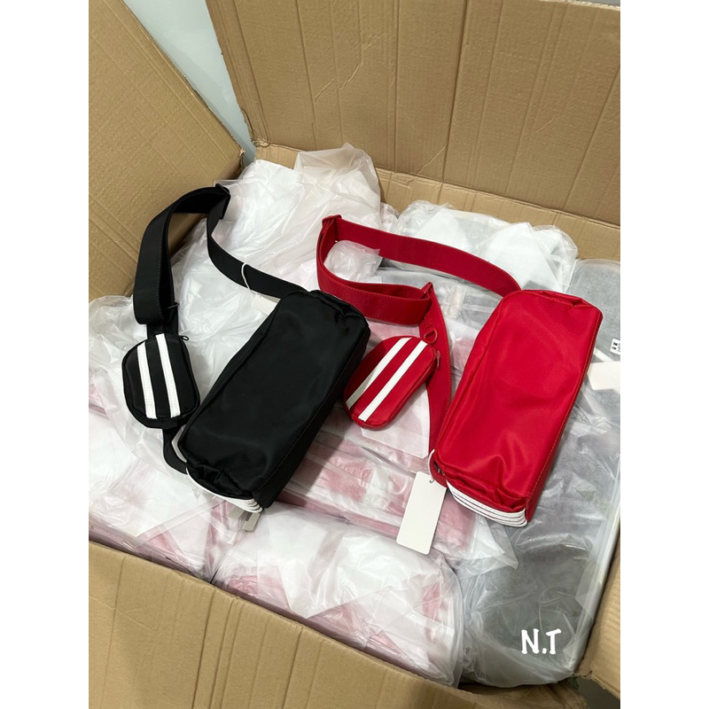 Túi kẻ vải gió cao cấp size 24cm