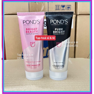 Sữa rửa mặt Pond's 100g trắng hồng rạng rỡ/ đen sạch sâu/ xanh ngừa mụn 100g