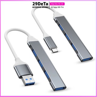 HUB USB 3.0 và HUB Type C tốc độ cao 29deta cổng chia usb mở rộng kết nối chuyển đổi cho Laptop táo PC tablet táo