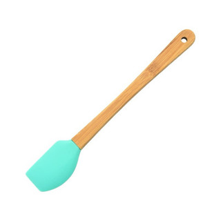 Spatula cán gỗ, phới silicon nhỏ chịu nhiệt - dài 21cm