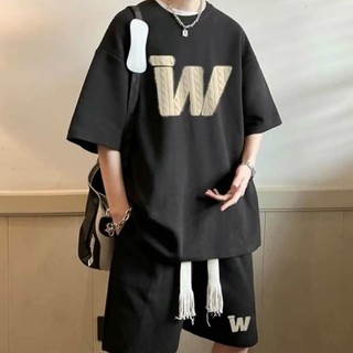 Bộ Đồ Nam Mùa Hè Áo Thun Cổ Tròn Tay Ngắn Quần Short Chất Thun Xốp Cao Cấp Thời Trang W