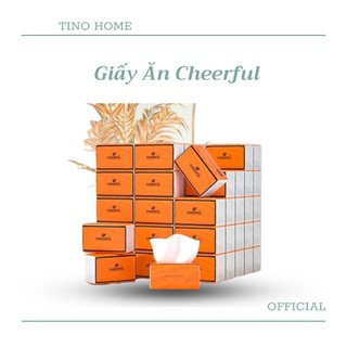 Giấy Ăn CHEERFUL Cao Cấp Siêu Dai Chất Liệu Bột Gỗ Nguyên Sinh Mềm Mịn TVQ Store