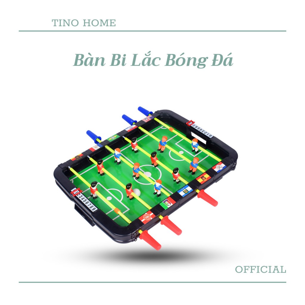 Bàn Bi Lắc Bóng Đá Mini Thiết Kế 6 Tay Cầm Cho Bé Và Cả Gia Đình Vui Chơi