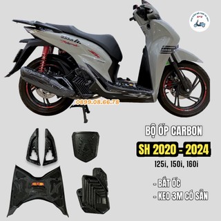 Ốp Carbon Xe SH 2024, SH 2020, 2021, 2022, 2023 dùng chung, Hàng Loại 1 - Phụ kiện đồ chơi, ốp trang trí, bảo vệ xe máy