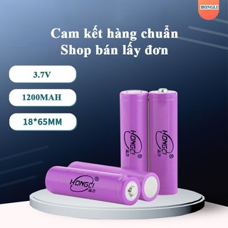 Pin cell 18650 hongli 37v 1200mah pin sạc đầu lồi