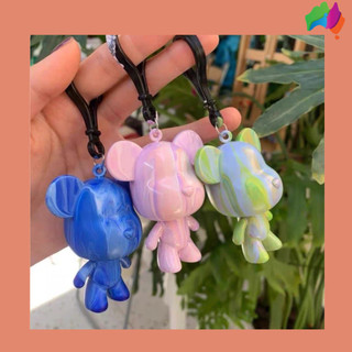 Móc khóa gấu cute tự đổ màu theo sở thích siêu phong cách