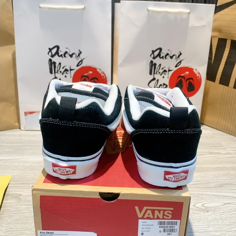 Giày Vans Knu SKool Black True White, Giày thể thao Vans đen nam nữ basic bản đẹp, đủ size 36-44 full box bill | BigBuy360 - bigbuy360.vn